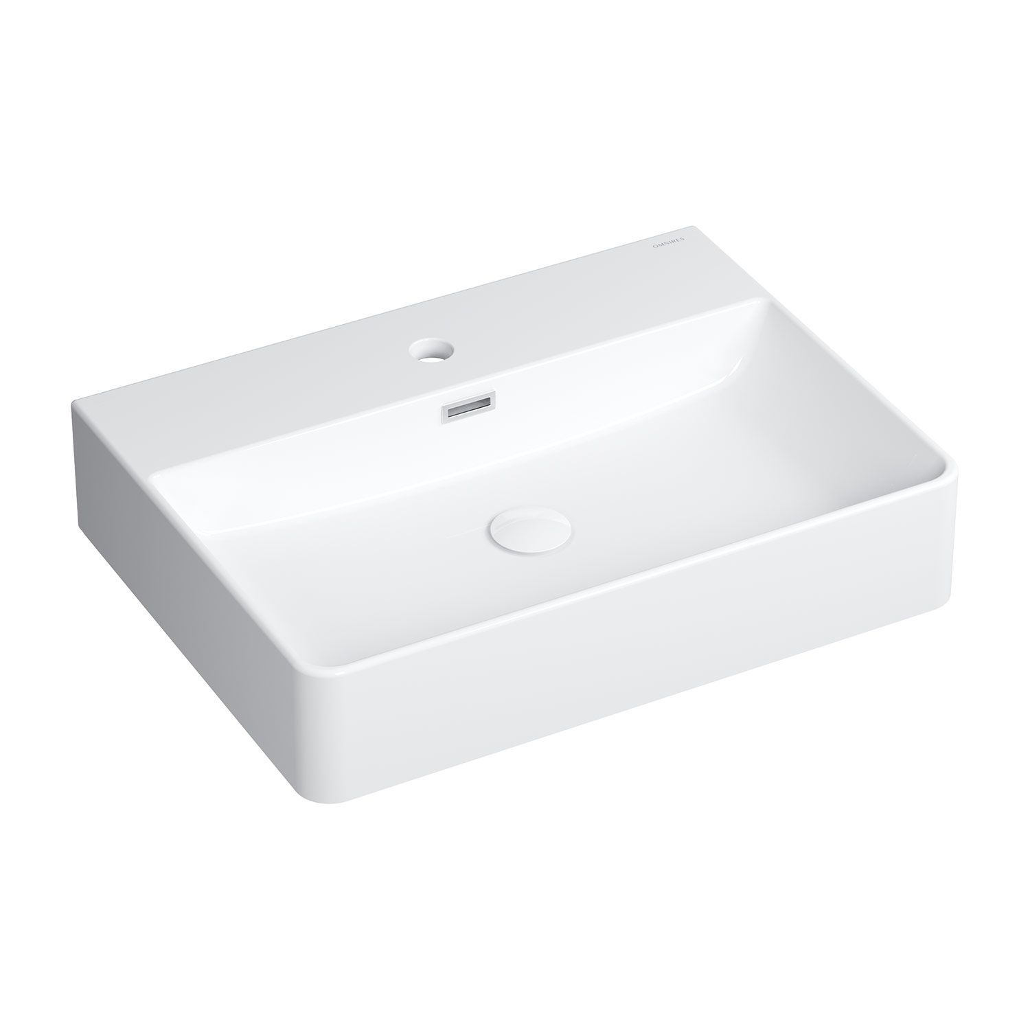 Omnires Garland umywalka 60x43 cm prostokątna nablatowa biała GARLAND600BP - Wysyłka w 24h
