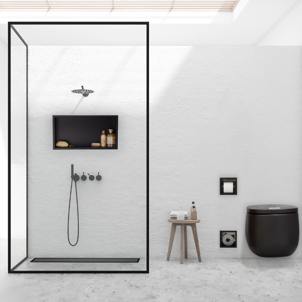 Balneo Duplex Next Black odpływ prysznicowy 70 cm liniowy czarny BLK70N - Wysyłka w 24h