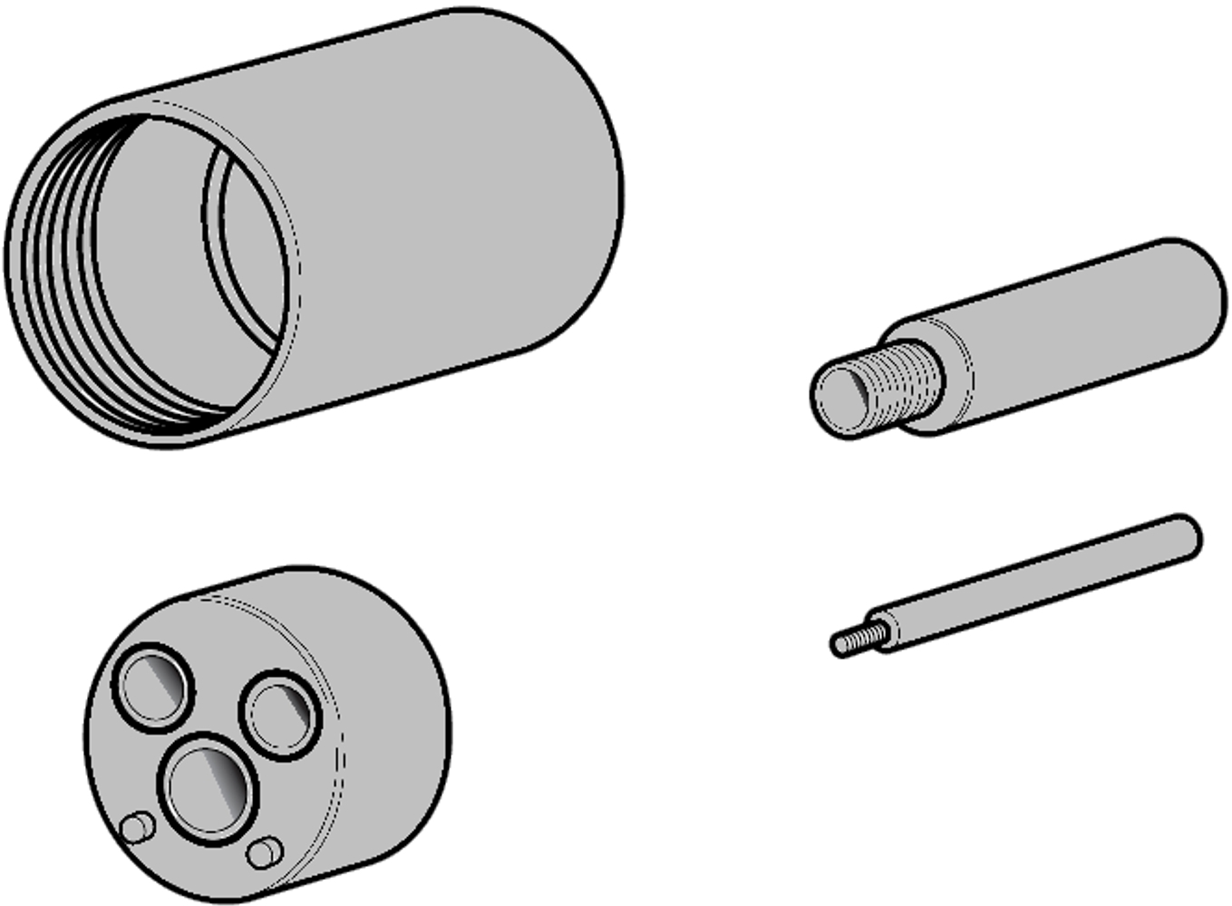Herzbach Logic przedłużka do baterii podtynkowej stal szczotkowana 11.081500.1.09