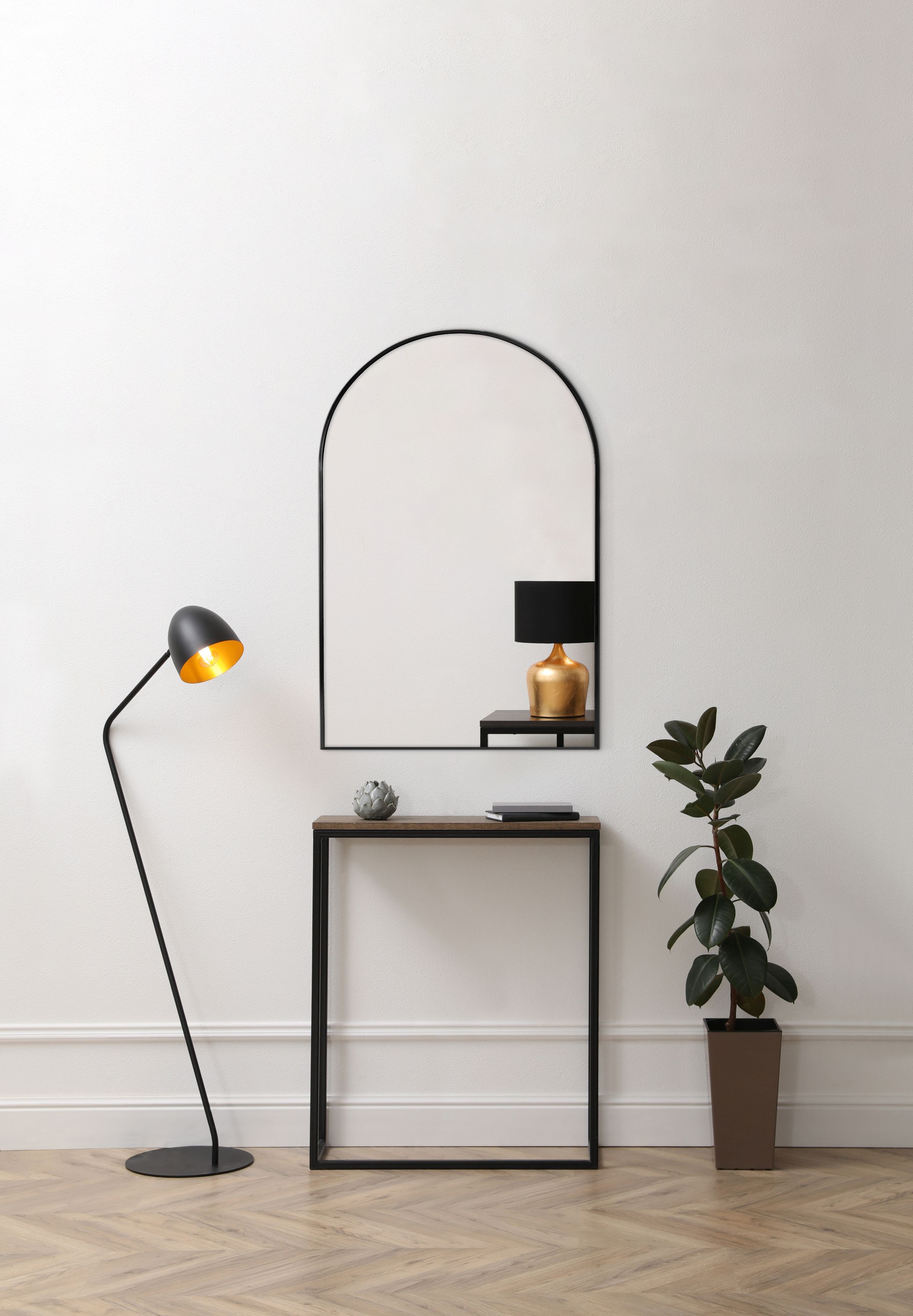 Ars Longa Arche lustro 60x90 cm czarne ARCHE6090-C - Wysyłka w 24h