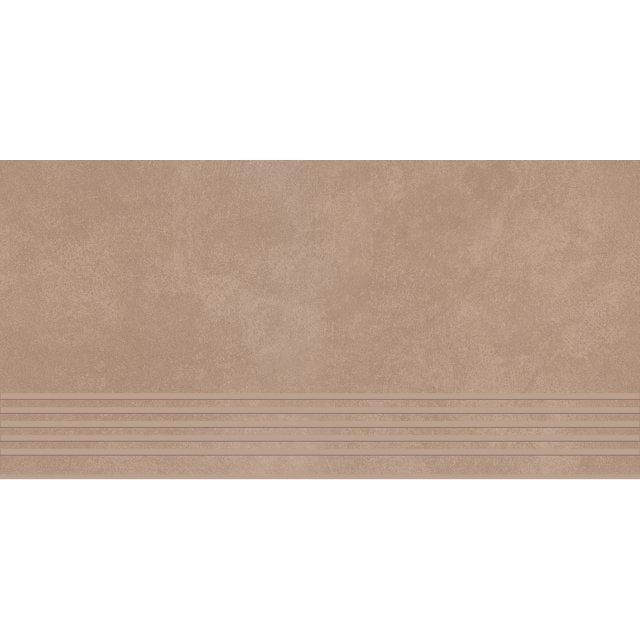 Gres szkliwiony stopnica ARES brown mat rect 29,8x59,8 gat. I