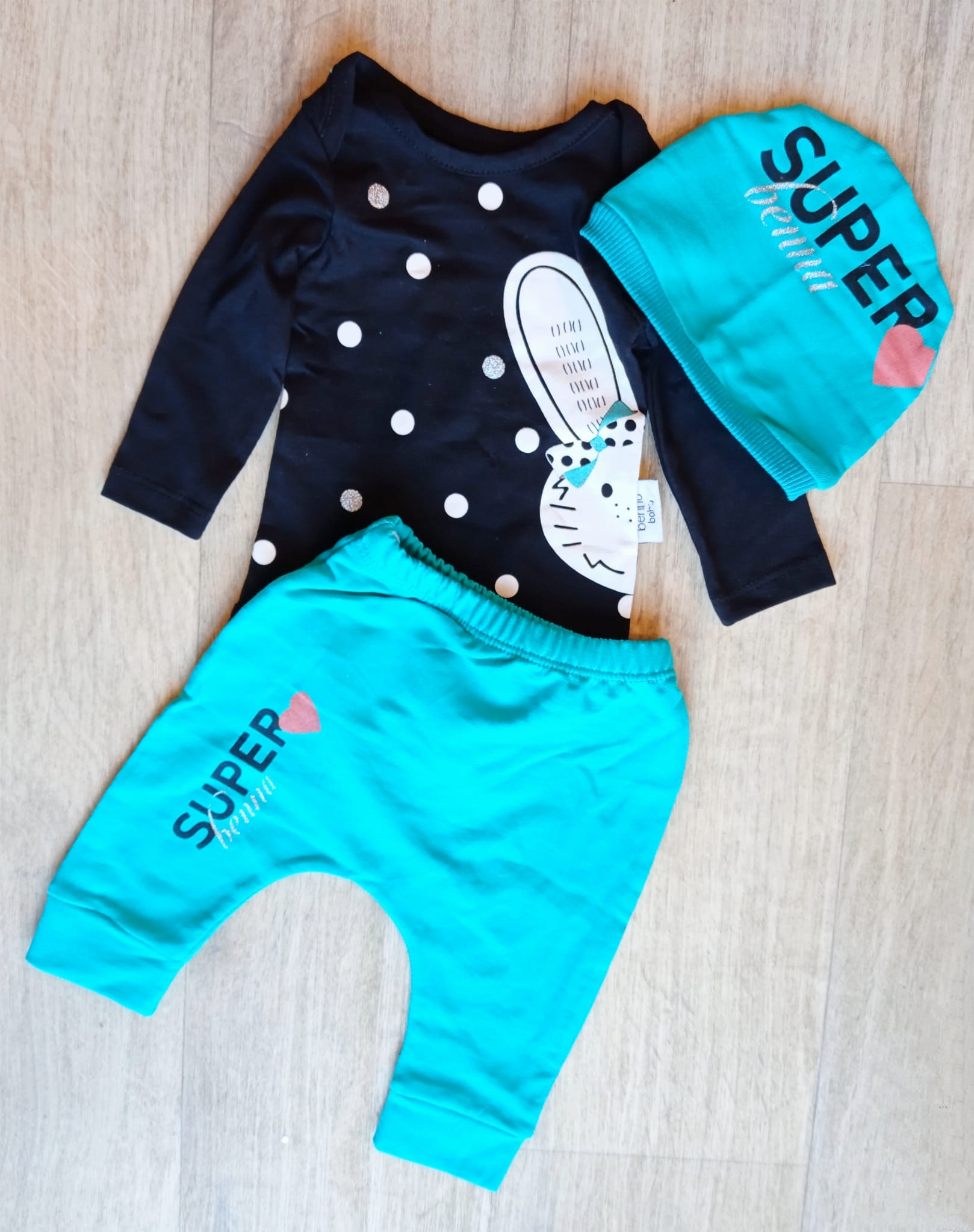 Komplet dla dziewczynki 3 części