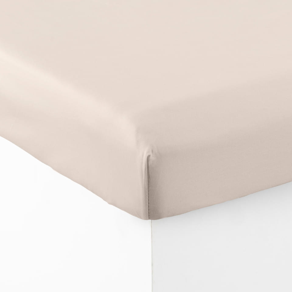 prześcieradło QUARTZ piaskowy dune bawełna satynowa