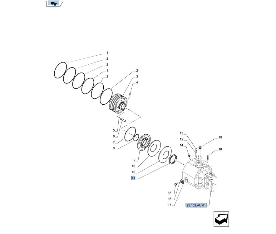 Nakrętka New Holland LM 84513089