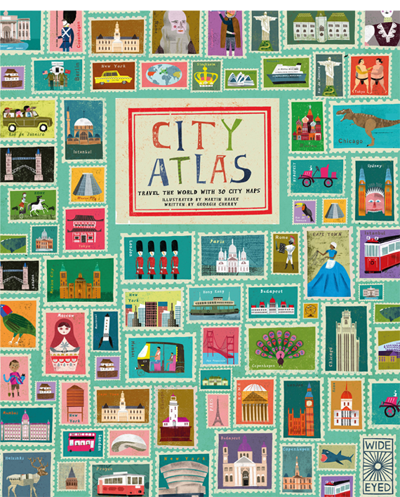 City atlas. Travel the world with 30 city maps