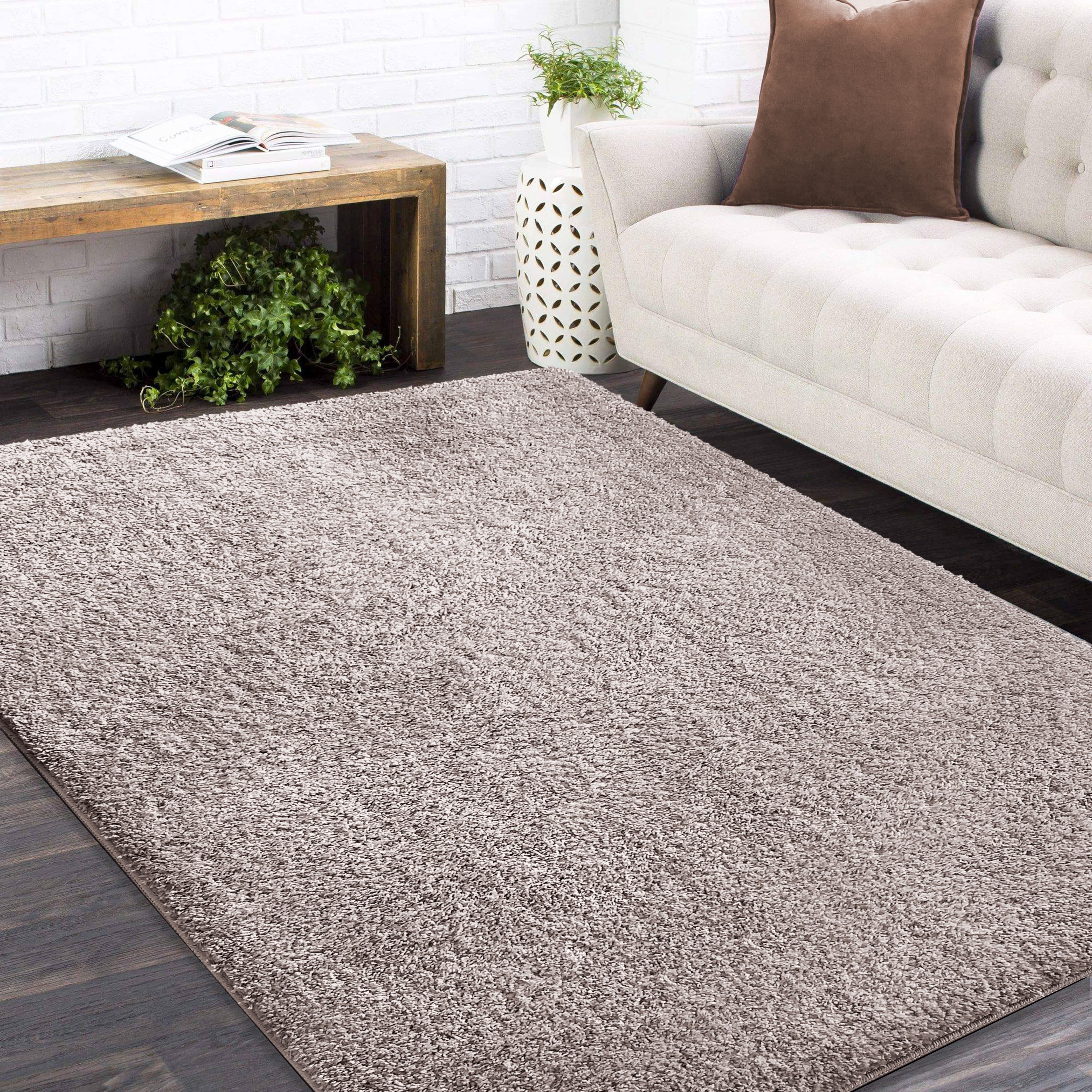 Dywan - 160 x 220 cm - Beżowy - Shaggy - Dywanopol