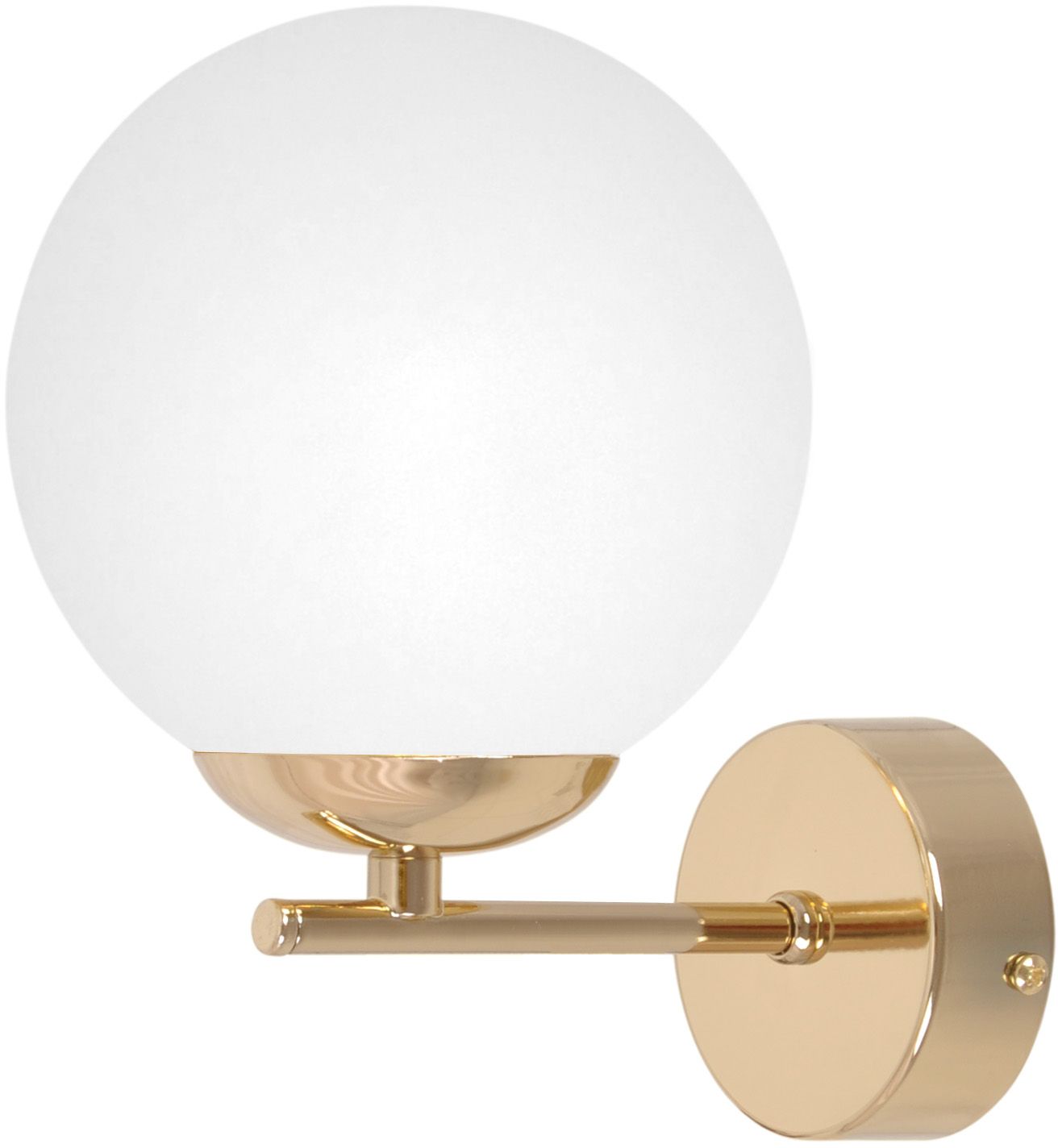 Darmowa Dostawa - Kinkiet 1x10 W biały-złoty Kaja Rea K5425