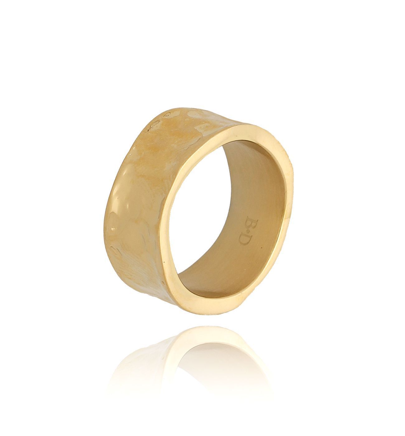 Pierścionek złoty ze stali szlachetnej Nora PSA0347