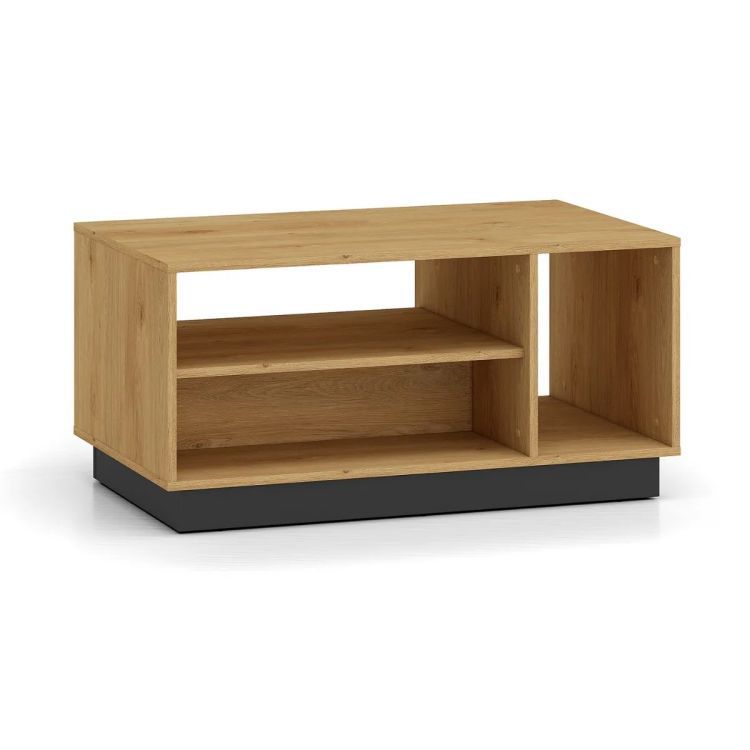 Stolik kawowy ML Meble BRONX 90cm dąb/czarny 1 szt.