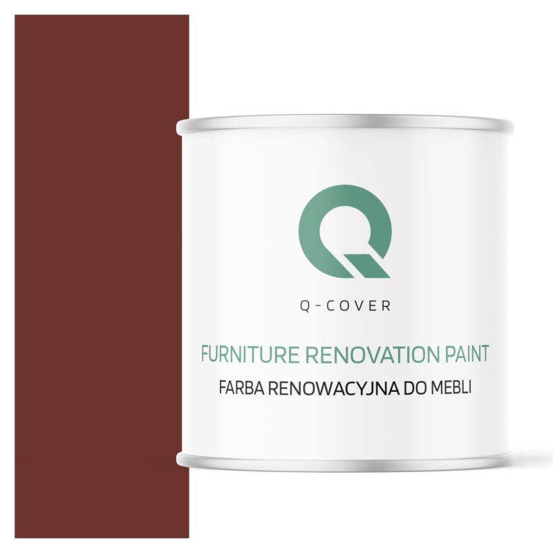 Farba Renowacyjna do Mebli Q-Cover Wiśniowy RAL3009 Półmat 2.5L