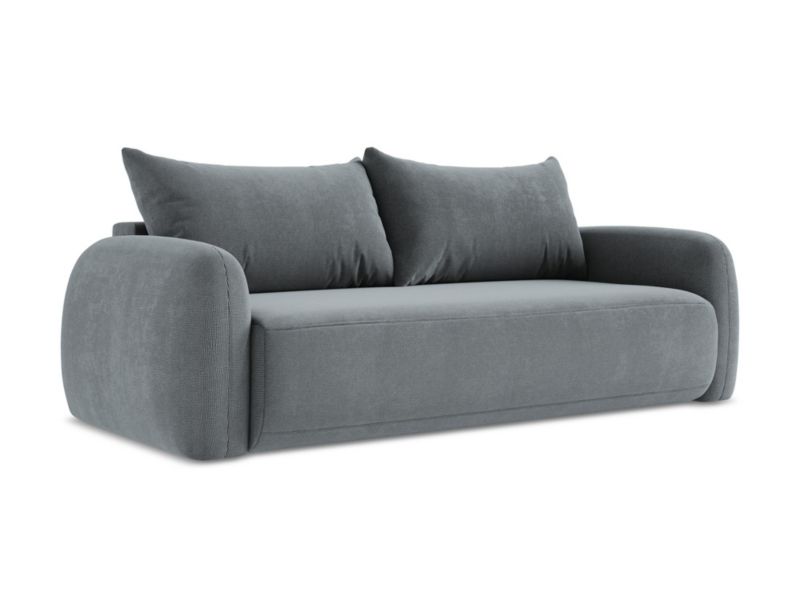 Kanapa 3-osobowa z funkcją spania LaMiaSofa Amalfi z tkaniny strukturalnej 250x112 cm jeans 1 szt.