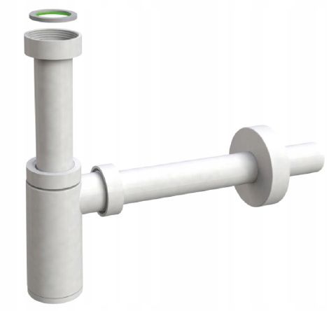 Syfon umywalkowy Domotechnika butelkowy z rurą odpływową 32x250mm ABS 1szt