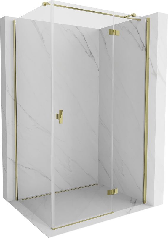 Kabina prysznicowa uchylna Mexen Mist-H T złota 115 x 110 cm 1 szt