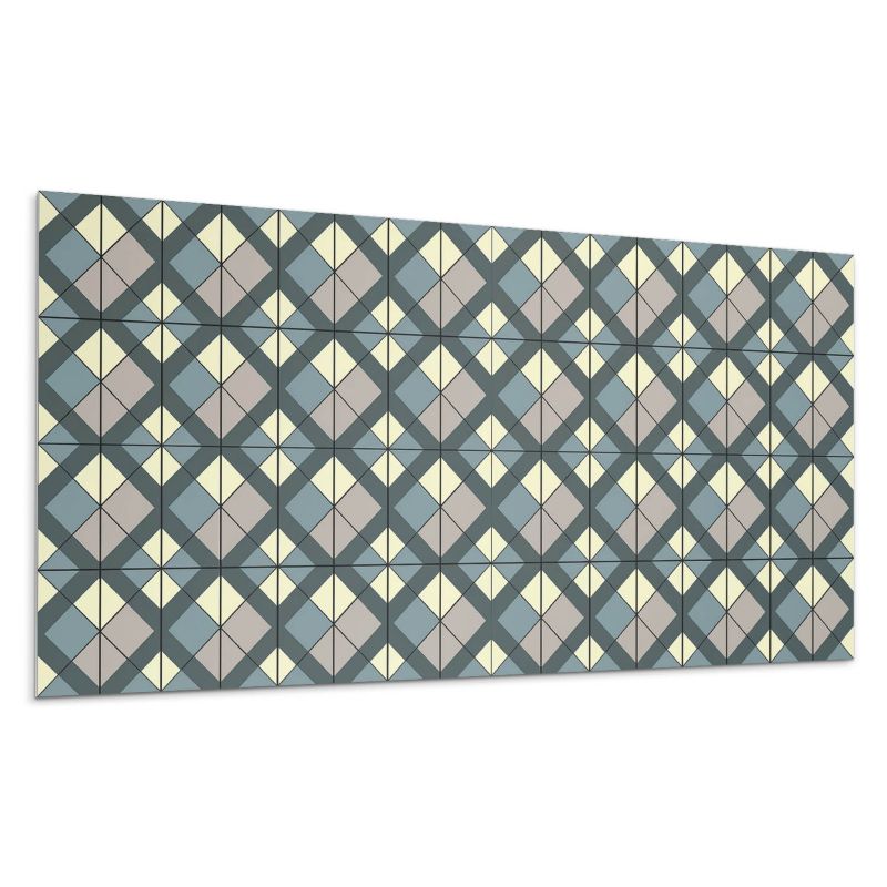 Panel samoprzylepny Wallfluent 120x60 cm Wzór geometryczny w kratkę 1 szt.