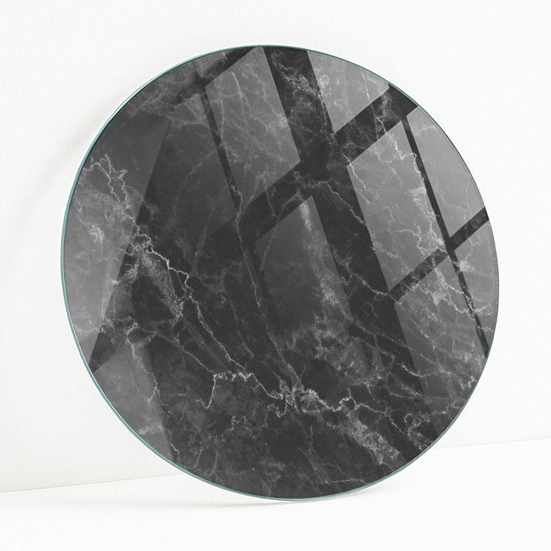 Blat Szklany z Nadrukiem Wallfluent FI 90 cm Marmurowe żyłki w stylu 1 szt.