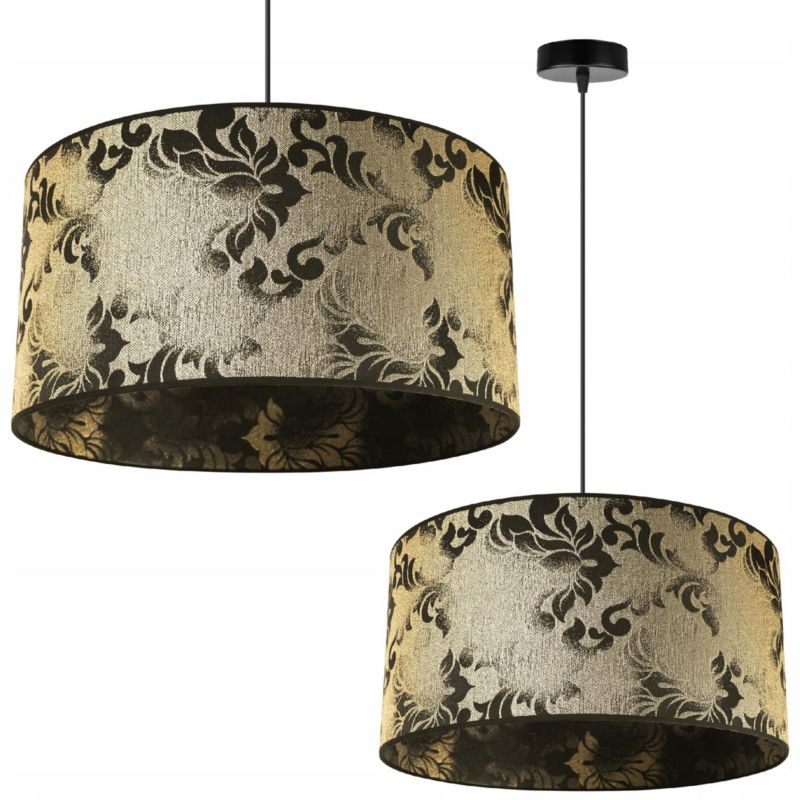 Lampa sufitowa wisząca Light Home LH Werona 1x E27 60W abażur 45cm złoty 1szt.