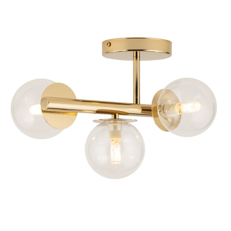 Lampa sufitowa wisząca Sigma Lighting Avola 7200 złoto-przezroczysty dekoracyjna 3xG9 x 1 szt.