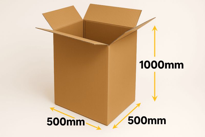 Karton PUDEŁKO Neopak KLAPOWY 500x500x1000mm KRAFT 5-warstwowy DUŻE Pudło 1 szt.