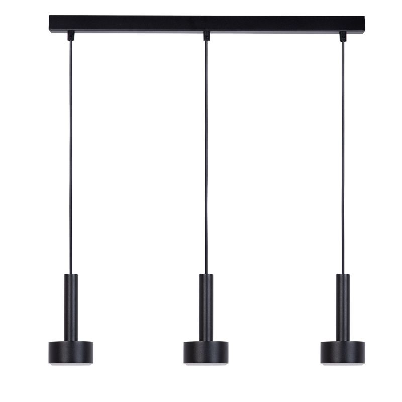 Lampa wisząca Sigma Lighting Stamp 6171 czarna nowoczesna 3xGX53 x 12W 1 szt.