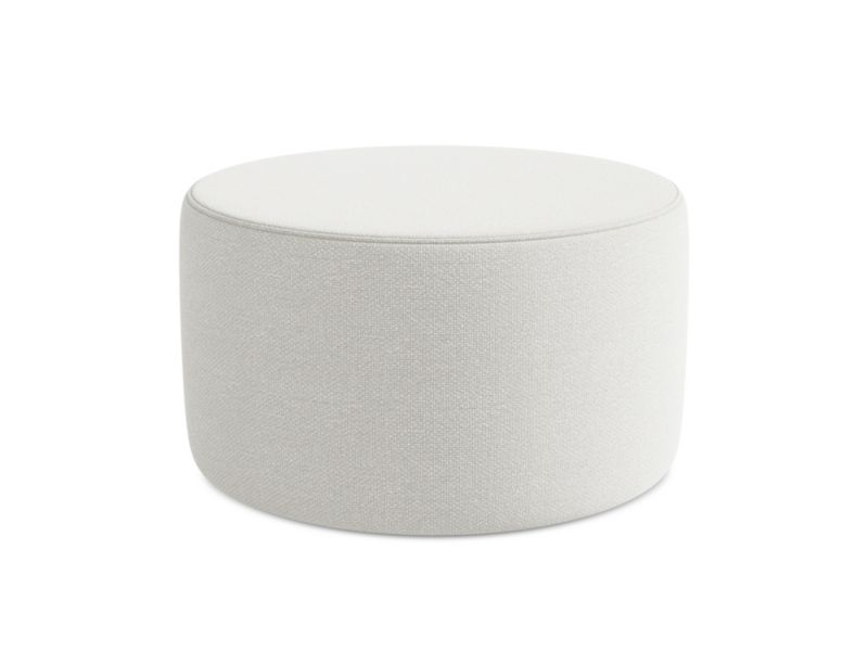 Pufa LaMiaSofa SALERNO z tkaniny bouclé 81x81 cm biały 1 szt.