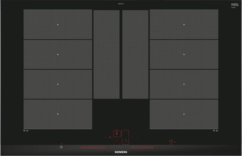 Płyta indukcyjna SIEMENS EX875LYC1E 81 cm czarne szkło 1szt.