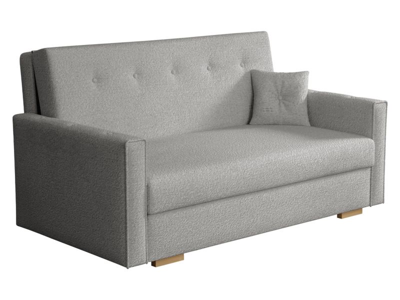 Kanapa rozkładana MIRJAN 24 Viva Sonic III jasnoszara bukla 1 szt.