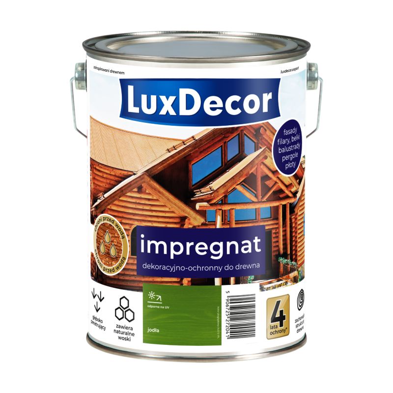 Impregnat dekoracyjno-ochronny do drewna LuxDecor, jodła, 9 l, 1 szt.