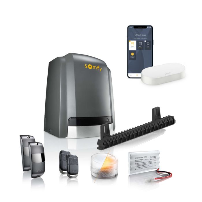 Napęd do bramy przesuwnej z centralką do zdalnego sterowania Somfy Slidy Moove 600 z Connectivity kit 1 szt.