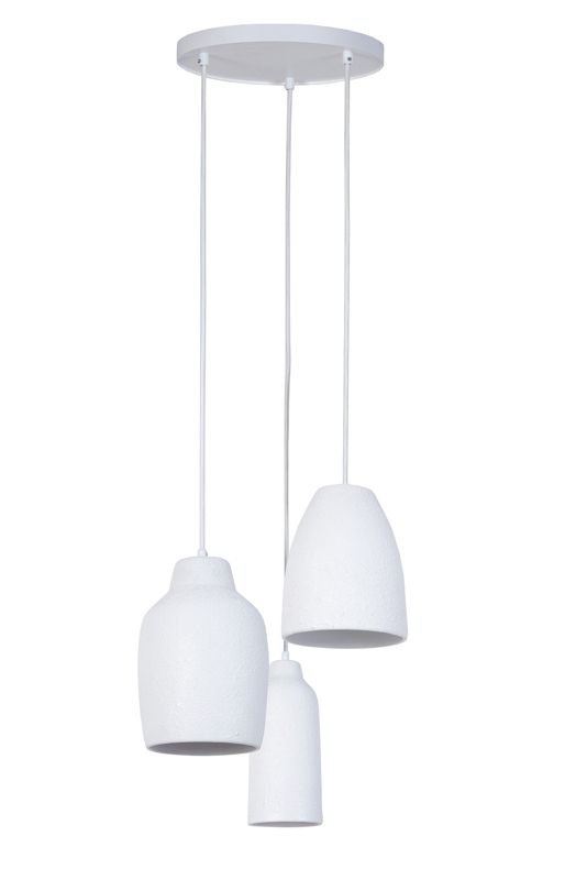 Lampa wisząca Sigma Lighting Nora biała wym: 120 x 41 x 41 cm 3xE27 x 1 szt.
