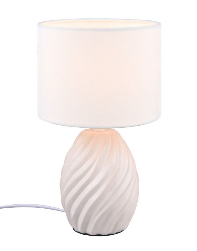 Lampka stołowa RL Melva biała 1 x E14 x 40W IP20 wym: 31 x 18 x 18 cm ceramika - 1 szt.