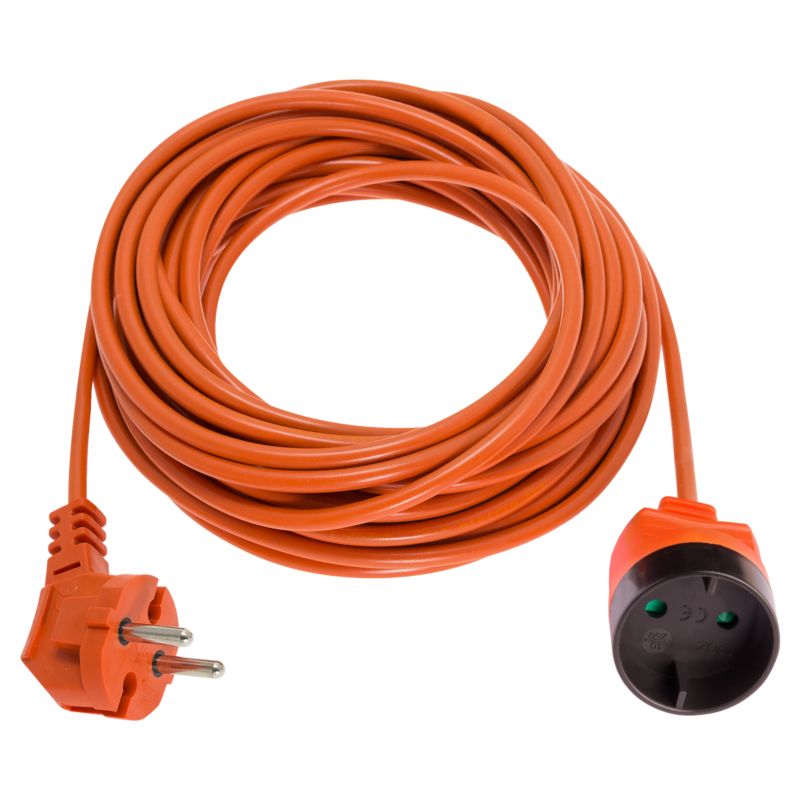 Przedłużacz ogrodowy Elgotech OMY pomarańczowy 2 x 1 mm2 20 metrów
