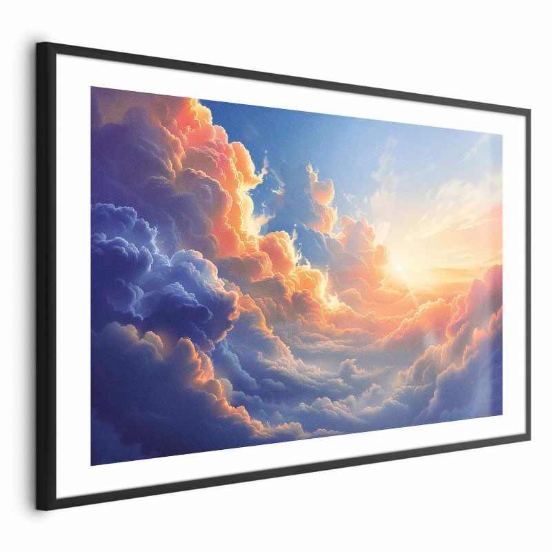 Plakat Artgeist Symfonia barw 30x21 cm z ramą czarną z marginesem 1 szt
