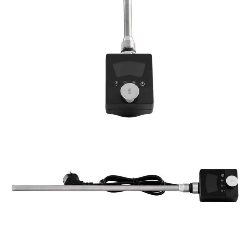 Grzałka Elektryczna do Grzejnika Łazienkowego Granitan Push 600W Czarna 1szt.