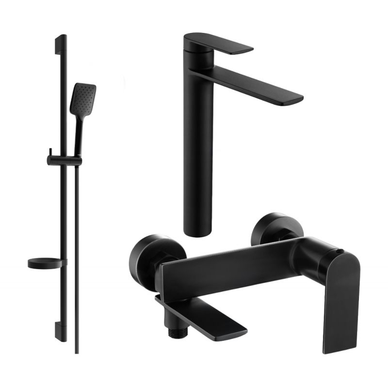 Zestaw wannowy Mexen Zero czarny 7113DS62-70 1 szt.