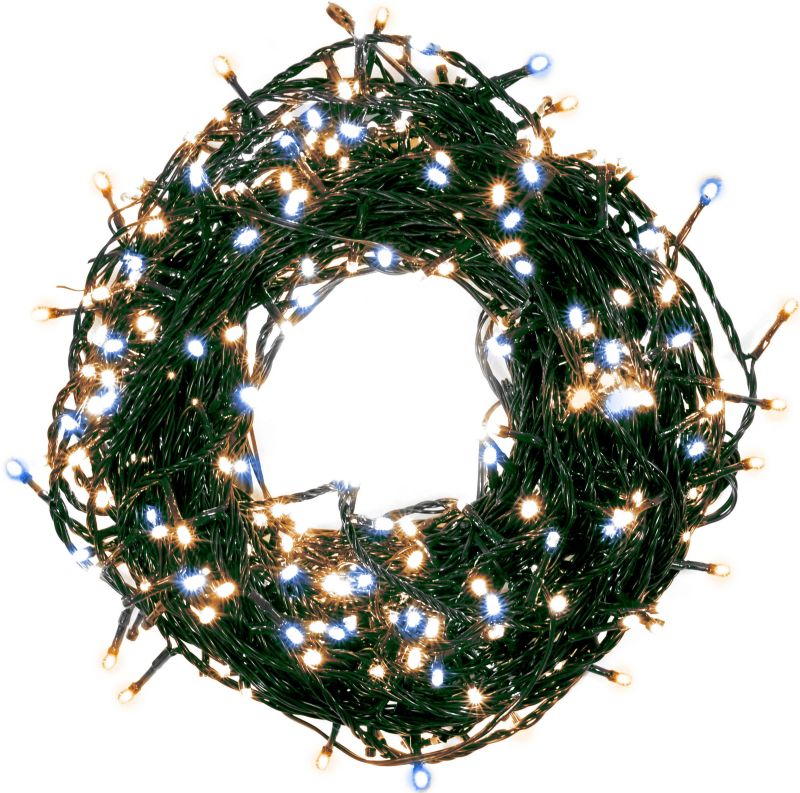 Lampki 500 LED Bulinex 12,5 m barwa ciepła/zimna biała mix