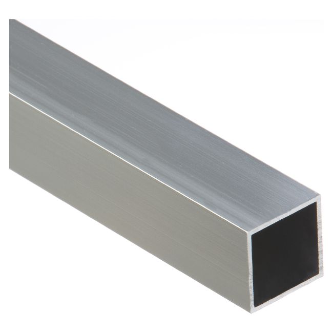 Rura czterokątna Cezar 25 x 25 x 1,5 mm 2 m aluminium naturalne