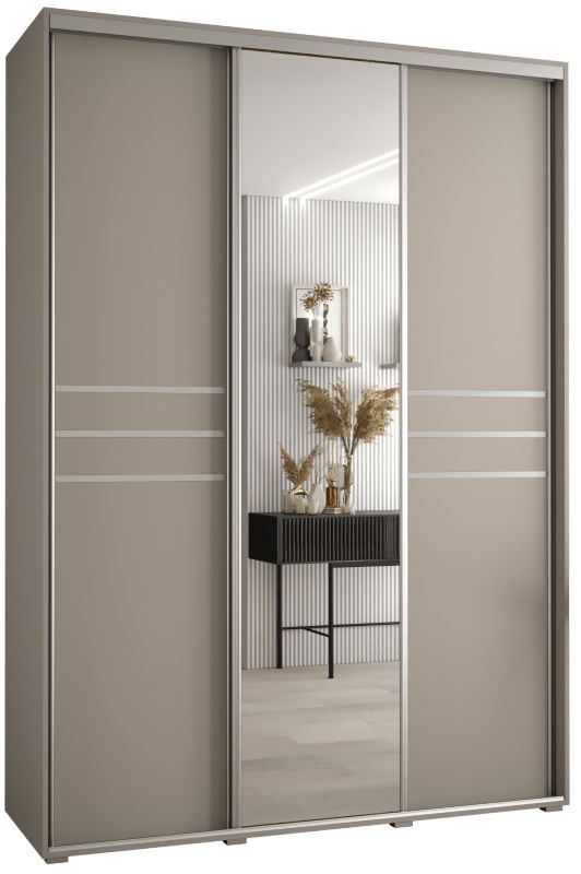 Szafa przesuwna Abiks 60 wysoka Dakota 11 170 kaszmir+kaszmir+sreb 1 szt