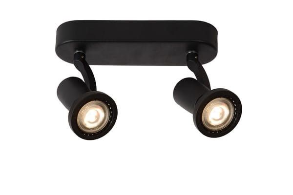 Lampa sufitowa Lucide Jaster czarna 2 x GU10 x 5W - 1 szt.