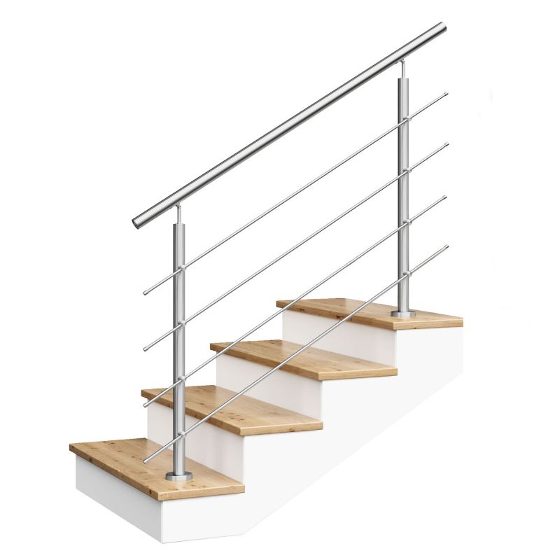 Balustrada schodowa AVIS 4 x fi12 montaż do posadzki - 1,5 m