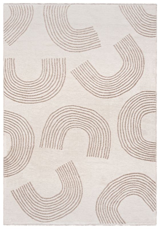 Dywan Dwustronny Wewnętrzny AMALFI VOLANTE Prostokątny Mazovia 80 x 150 cm Beżowy Motyw Abstrakcyjny 1 szt.