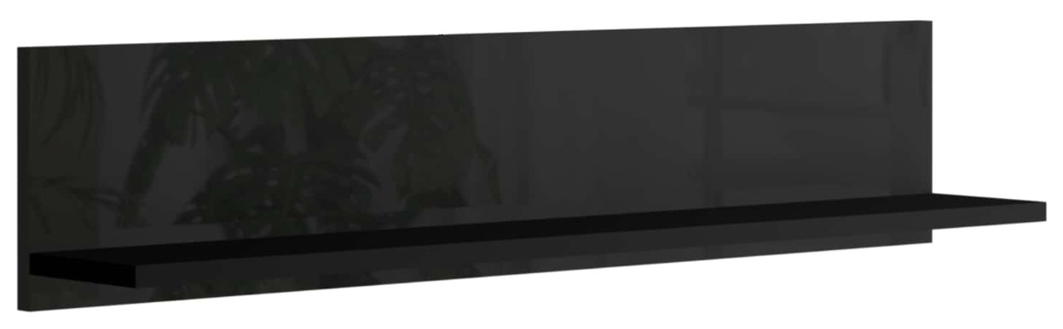 Półka wisząca czarna 105 cm PREMIUM