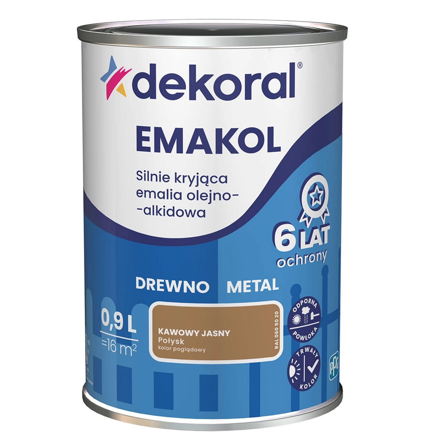 Dekoral Emalia Emakol Strong kawowy jasny 900 ml