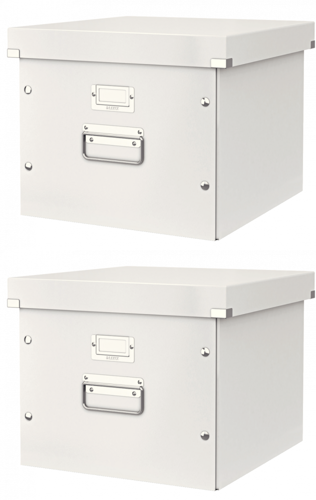 2x Pojemnik na 15 teczek zawieszanych Leitz Click&Store, A4, 370x356x282mm biały