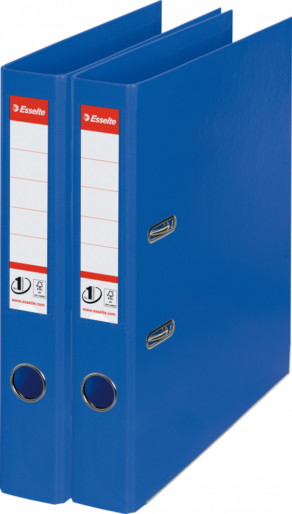 2x Segregator A4 Esselte No.1 Power, 50mm, do 350 kartek niebieski