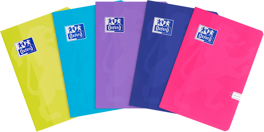 5x Zeszyt w linie Oxford Touch, A4, miękka oprawa, 60 kartek, mix kolorów