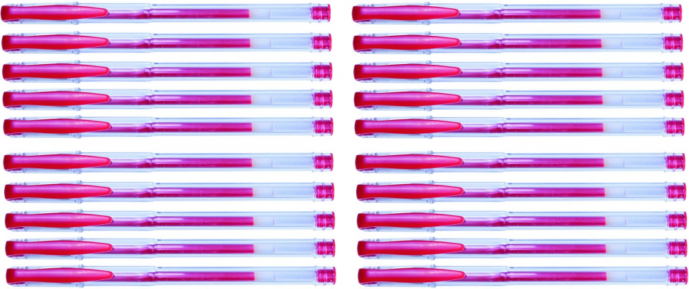 100x Długopis żelowy Office Products Classic, 0.5mm, czerwony