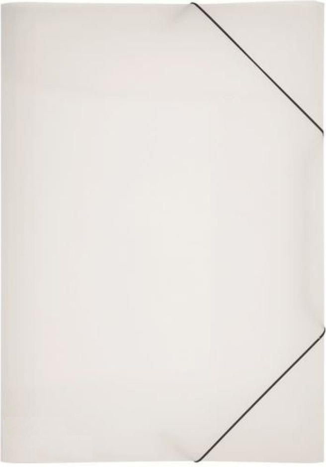 Teczka plastikowa z gumką Pagna, A4, 3 skrzydłowa, transparentny