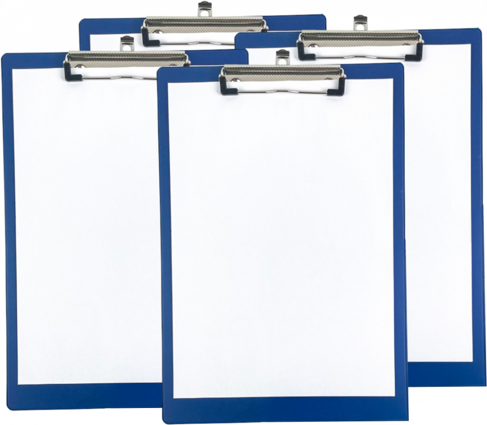 4x Clipboard Viking, A4, niebieski