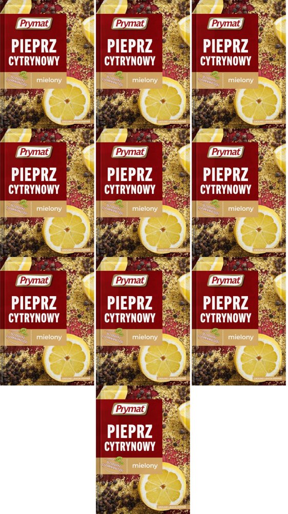 10x Pieprz cytrynowy Prymat, 20g