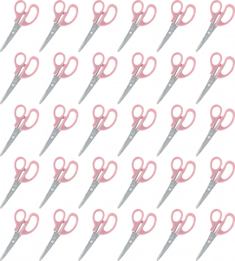 36x Nożyczki biurowe Grand Soft GR-2600, z ząbkowanymi ostrzami, 15cm, mix kolorów